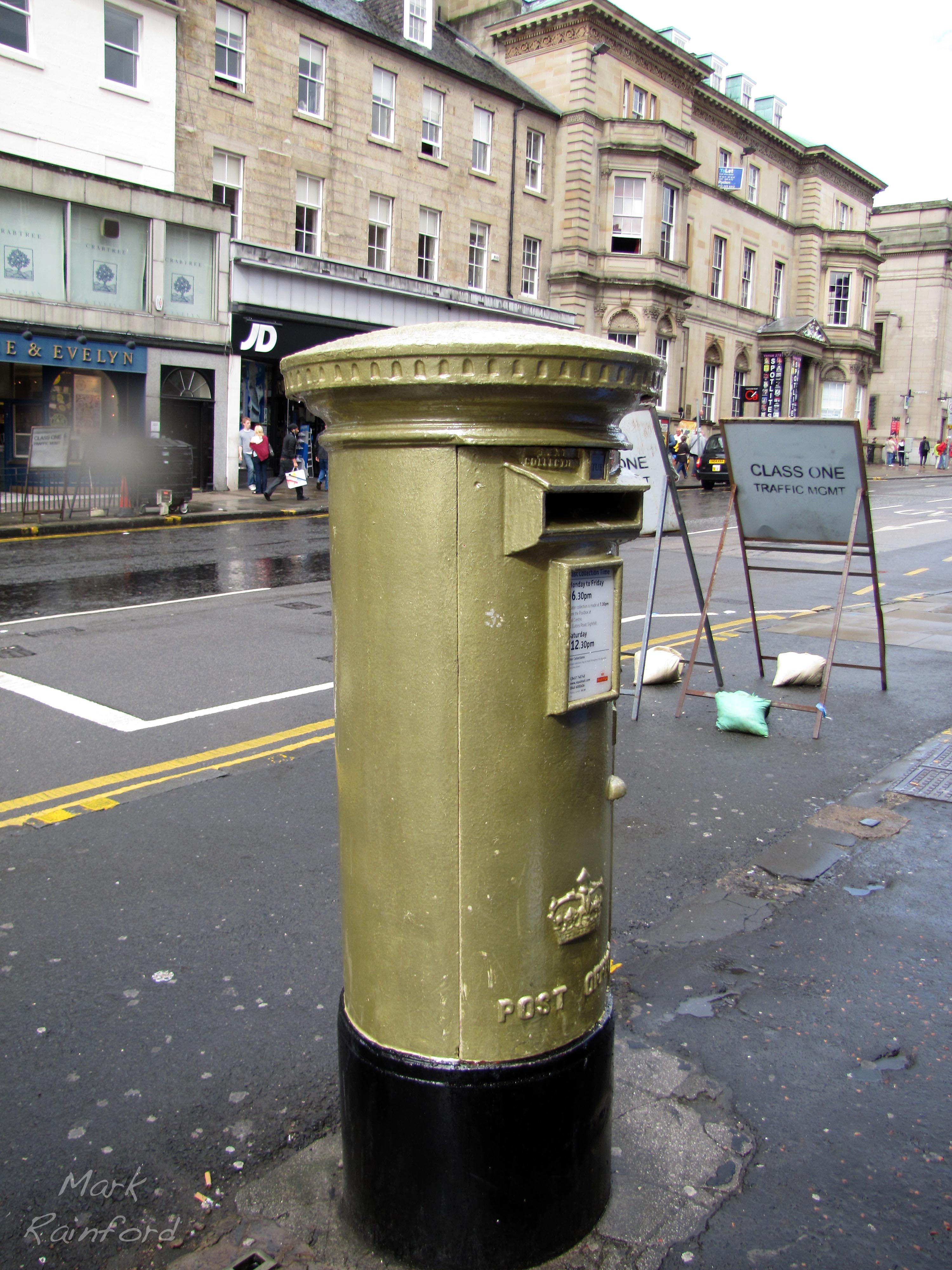 Gold Postbox