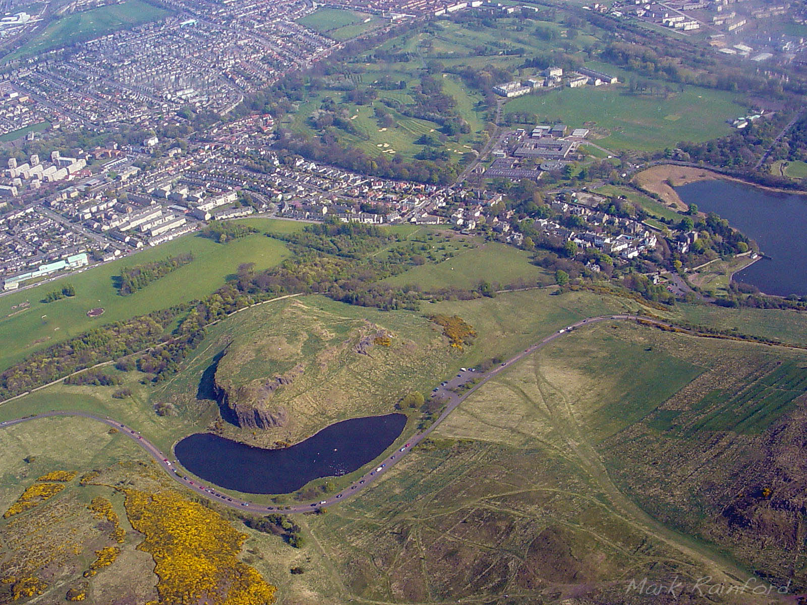Aerial - Dunsapie Loch, Arthur's Seat