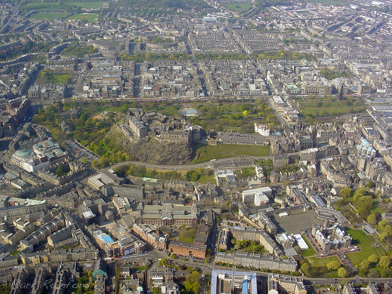 Aerial - Edinburgh Castle