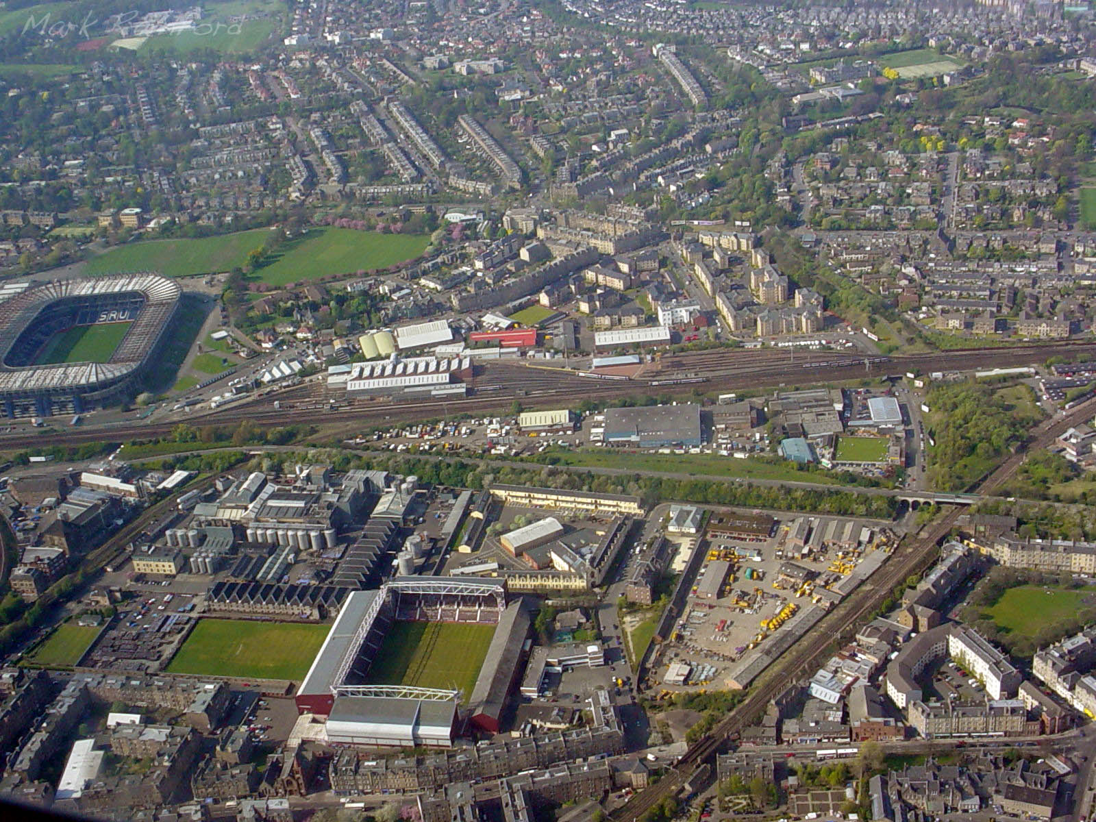 Aerial - Murrayfield & Tynecastle