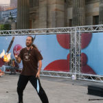 Edinburgh Festival 2016 - Axe Fire Juggler