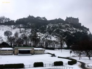 Edinburgh Castle Snow